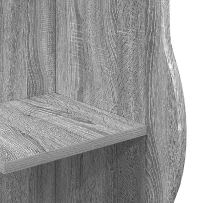vidaXL Corner Shelf Grey Sonoma 34 x 33 x 102 cm Engineered Wood 6
