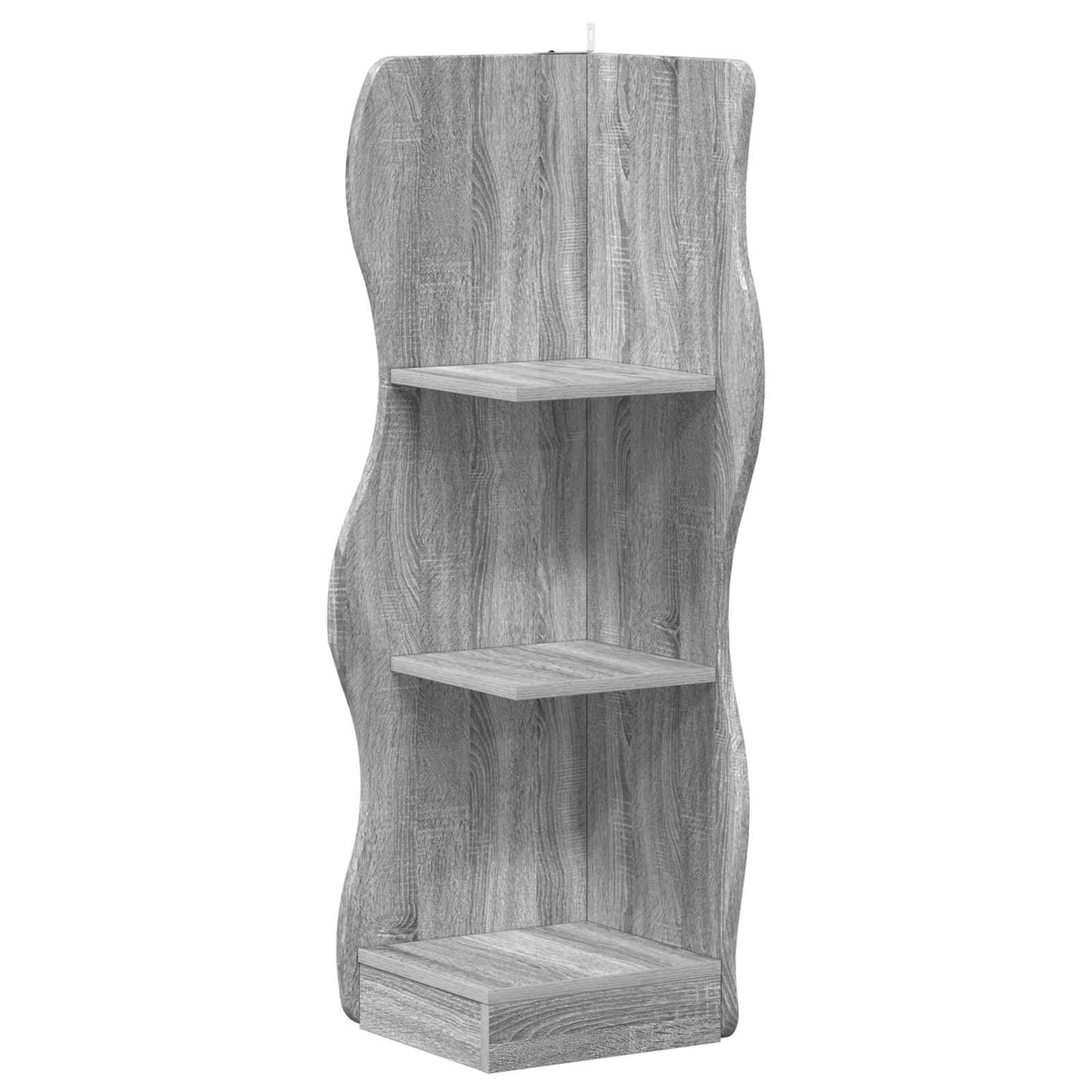 vidaXL Corner Shelf Grey Sonoma 34 x 33 x 102 cm Engineered Wood 2