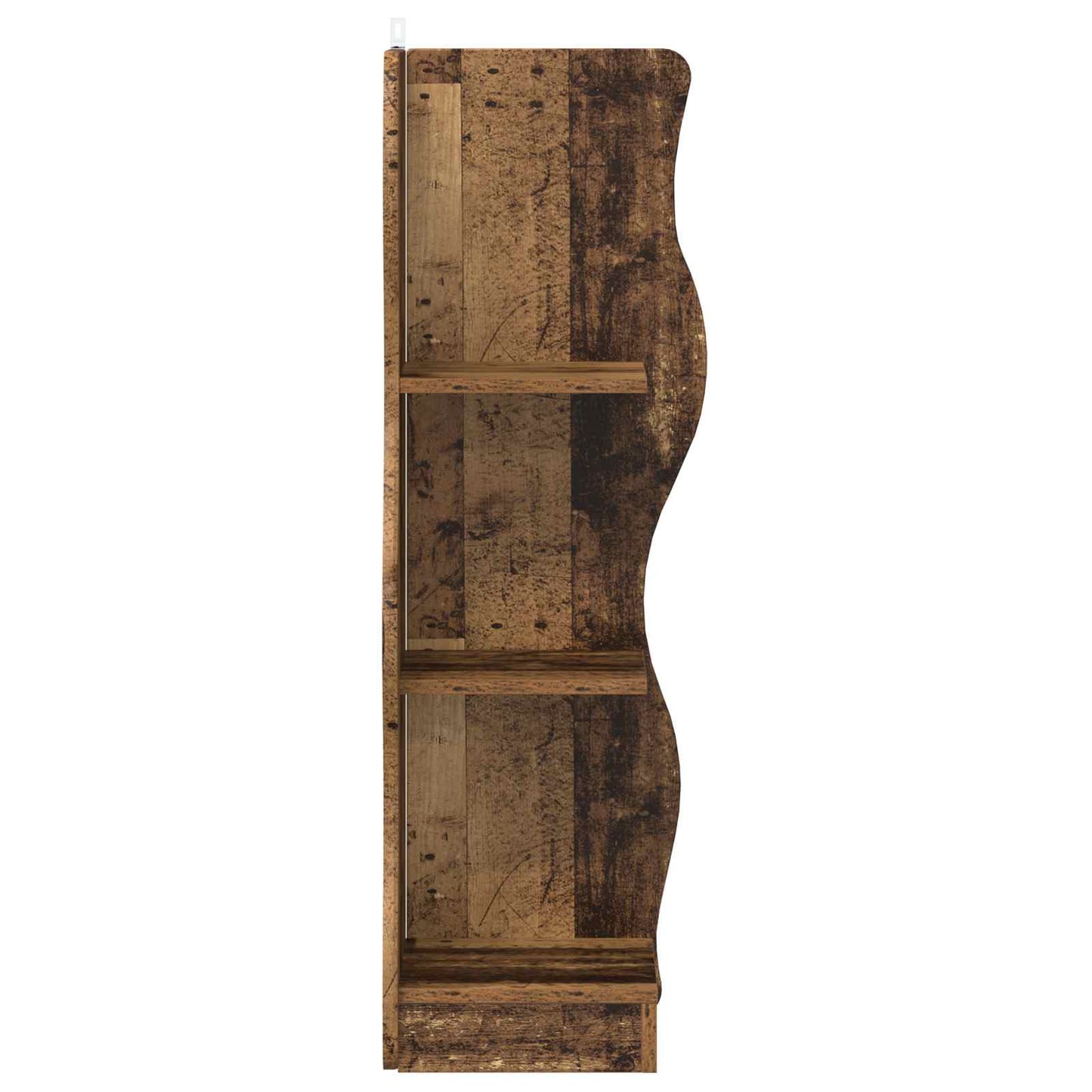 vidaXL Corner Shelf Old Wood 34 x 33 x 102 cm Engineered Wood 4