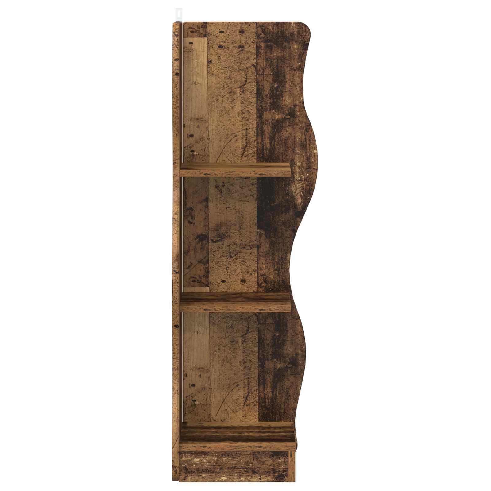 vidaXL Corner Shelf Old Wood 34 x 33 x 102 cm Engineered Wood 4