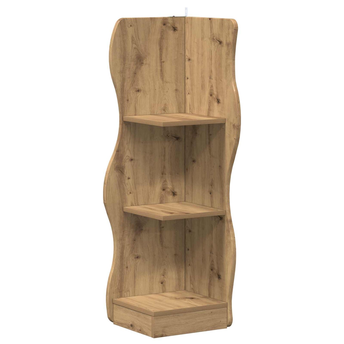 vidaXL Corner Shelf Artisan Oak 34 x 33 x 102 cm Engineered Wood 2