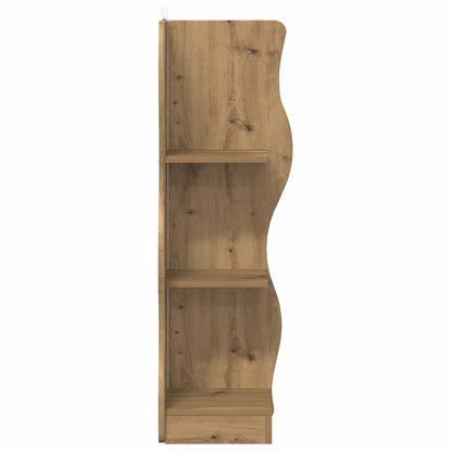 vidaXL Corner Shelf Artisan Oak 34 x 33 x 102 cm Engineered Wood 4