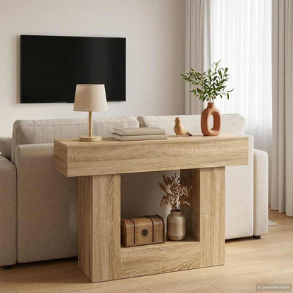 vidaXL Sonoma Oak 101 x 30 x 74 cm 4