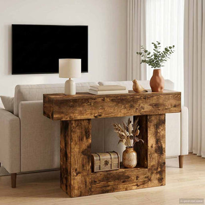 vidaXL Smoked Oak 101 x 30 x 74 cm 1