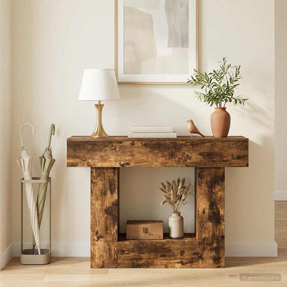 vidaXL Smoked Oak 101 x 30 x 74 cm 4