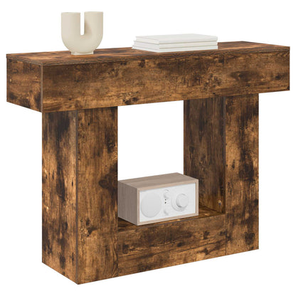 vidaXL Smoked Oak 101 x 30 x 74 cm 3