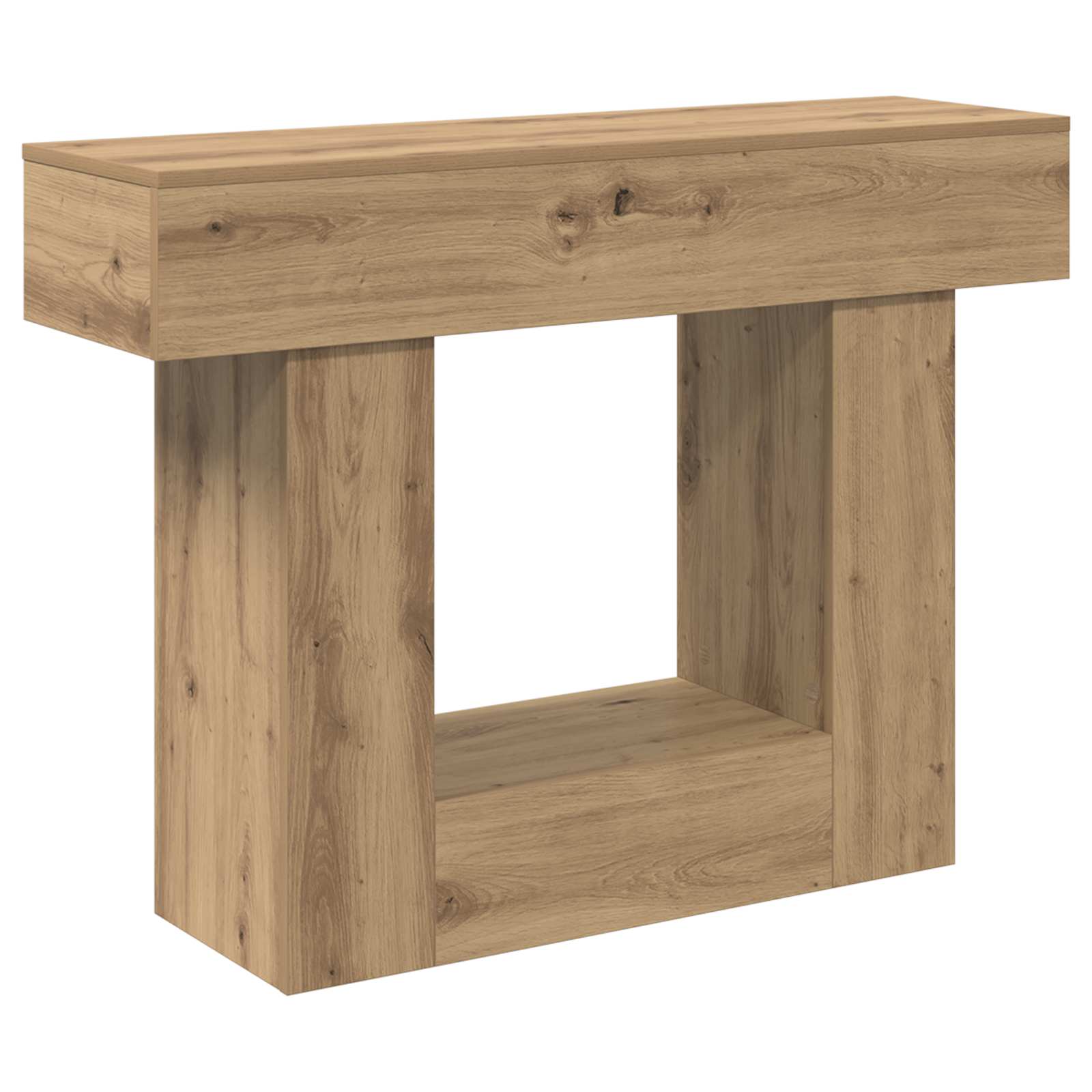 vidaXL Console Table Artisan Oak 101 x 30 x 74 cm Engineered Wood 2