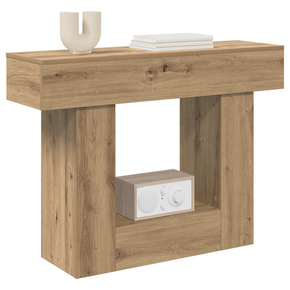 vidaXL Console Table Artisan Oak 101 x 30 x 74 cm Engineered Wood 3