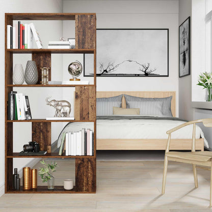 vidaXL Book Cabinet 80 x 24 x 159 cm Engineered Wood Old Wood 4