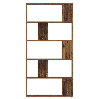 vidaXL Book Cabinet 80 x 24 x 159 cm Engineered Wood Old Wood 5
