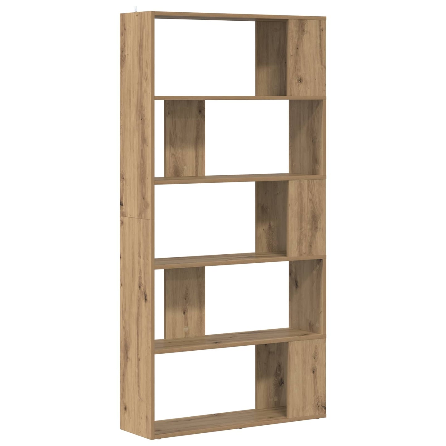 vidaXL Book Cabinet 80 x 24 x 159 cm Engineered Wood Artisan Oak 2