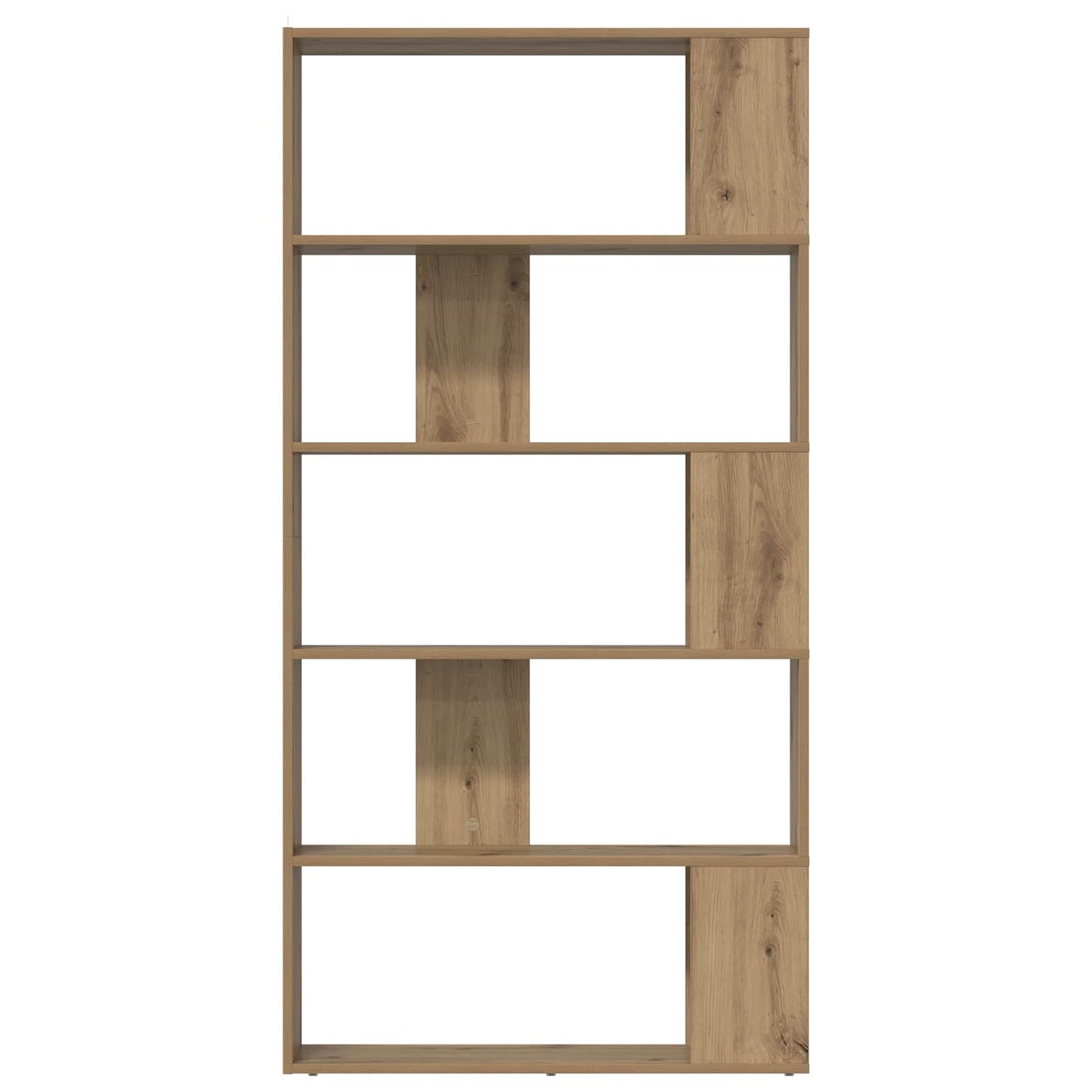 vidaXL Book Cabinet 80 x 24 x 159 cm Engineered Wood Artisan Oak 5