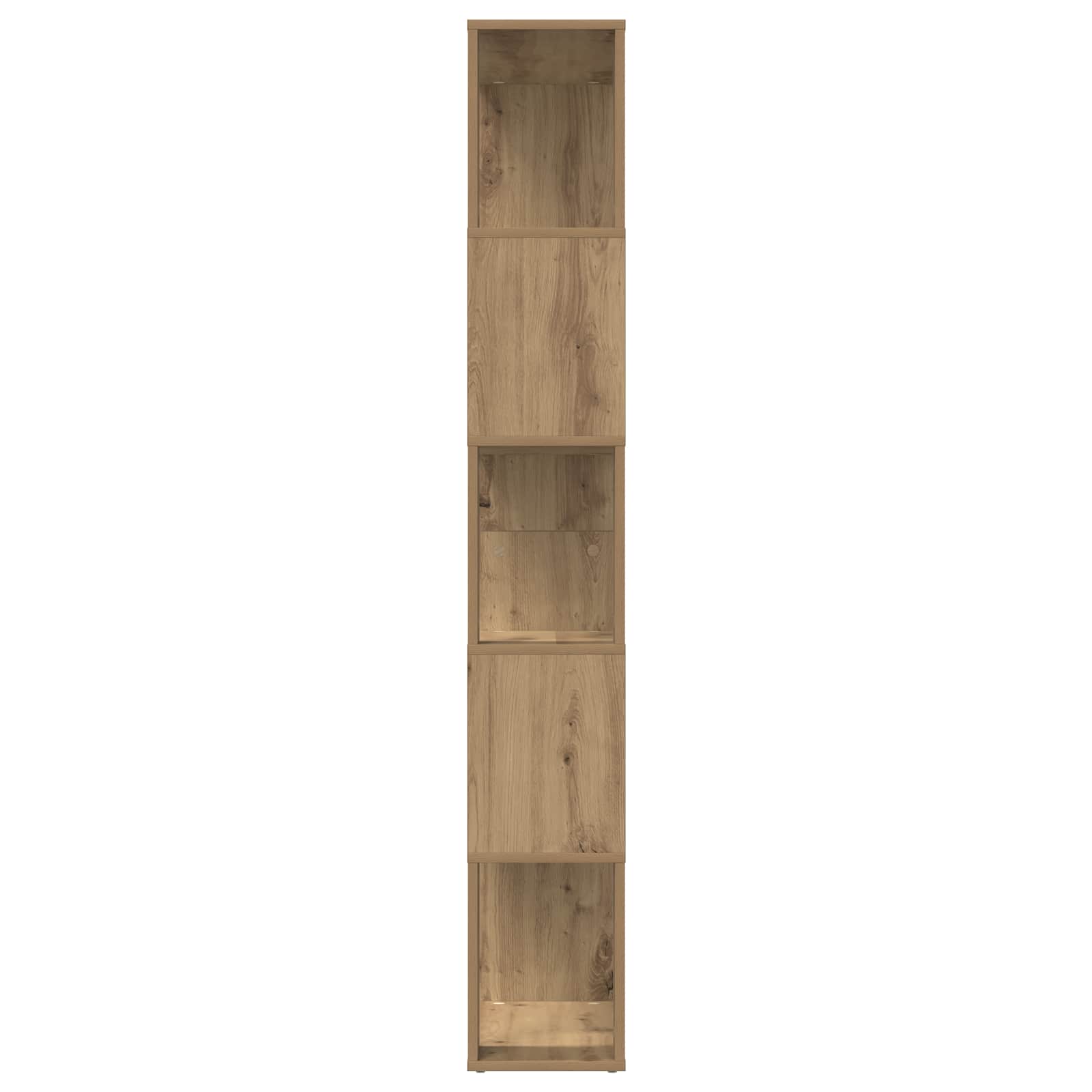 vidaXL Book Cabinet 80 x 24 x 159 cm Engineered Wood Artisan Oak 6