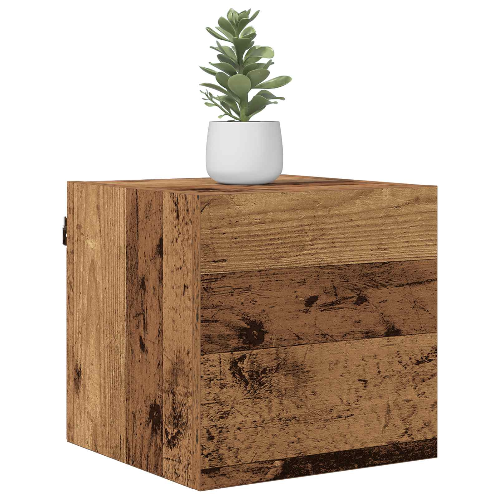 vidaXL Wall Mounted TV Cabinet Old Wood Engineered Wood 3