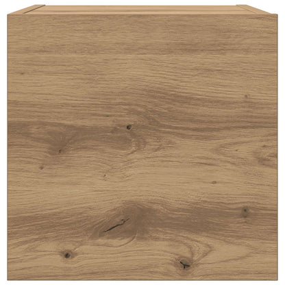 vidaXL Wall Mounted TV Cabinet Artisan Oak Engineered Wood 6