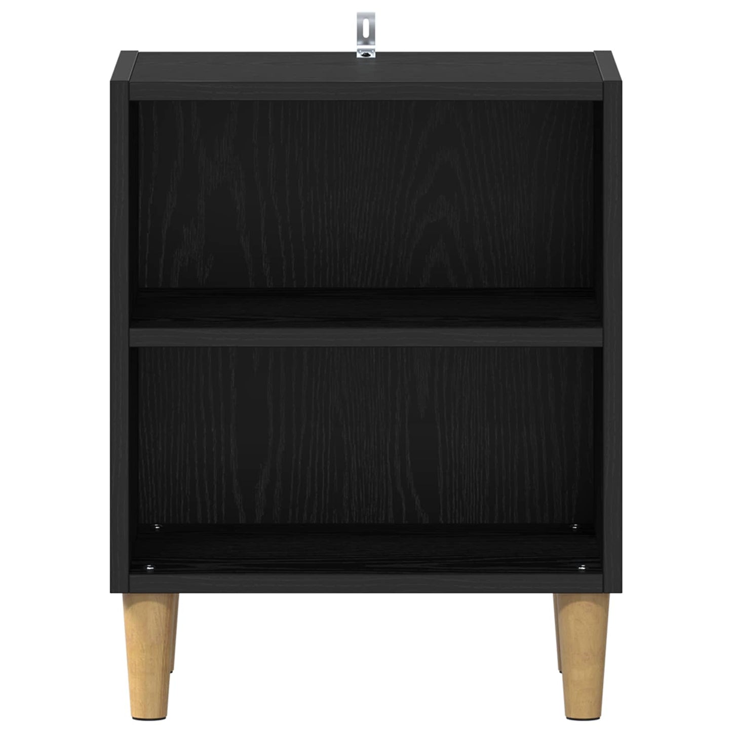 vidaXL Bed Cabinet 2 pcs Black Oak 40 x 30 x 50 cm Engineered Wood 6