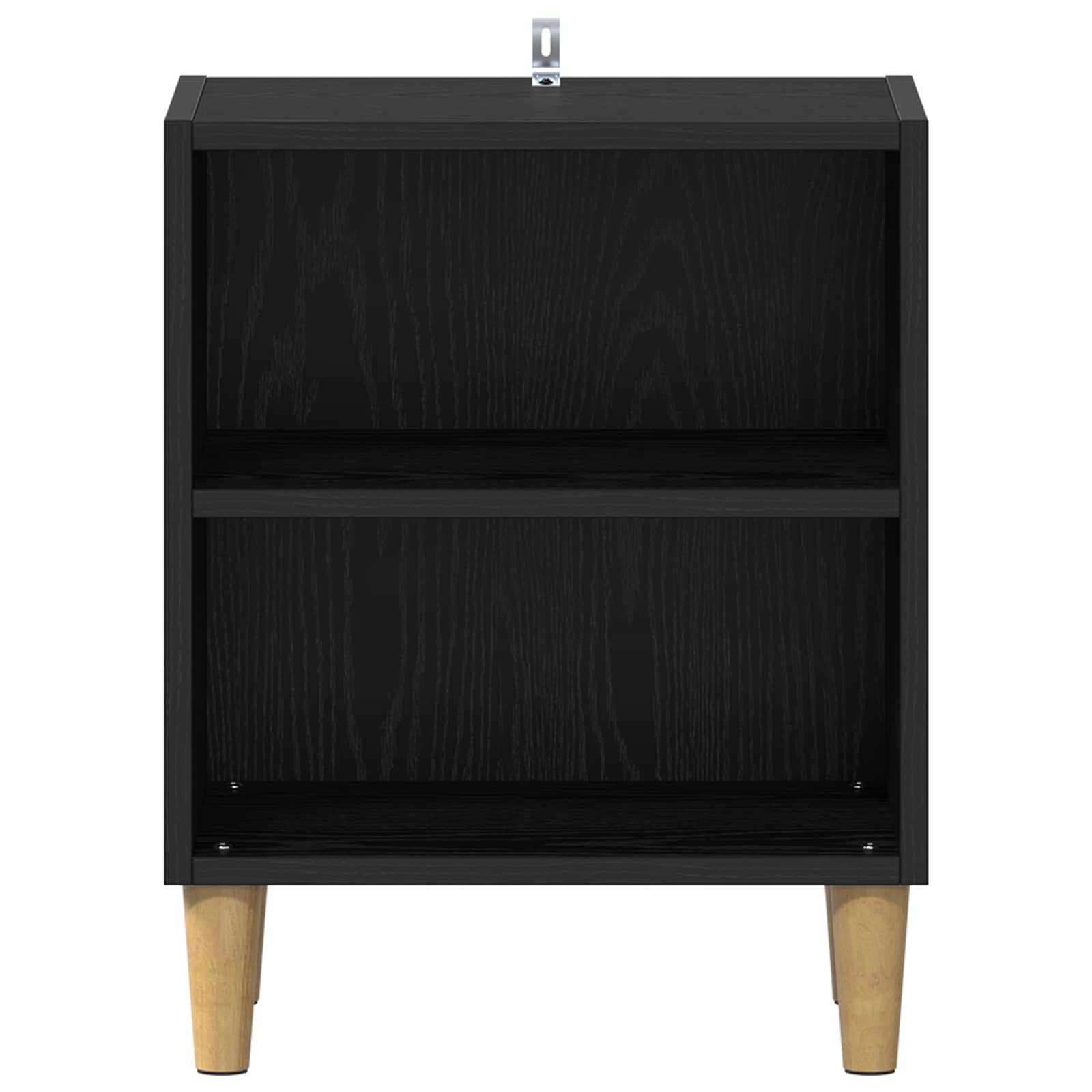 vidaXL Bed Cabinet 2 pcs Black Oak 40 x 30 x 50 cm Engineered Wood 6