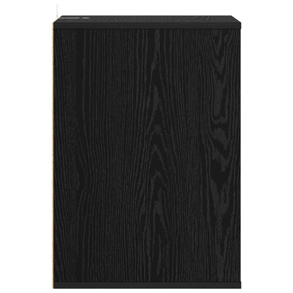 vidaXL Drawer Cabinet 3-Drawer Black Oak 41 x 40 x 58 cm 6