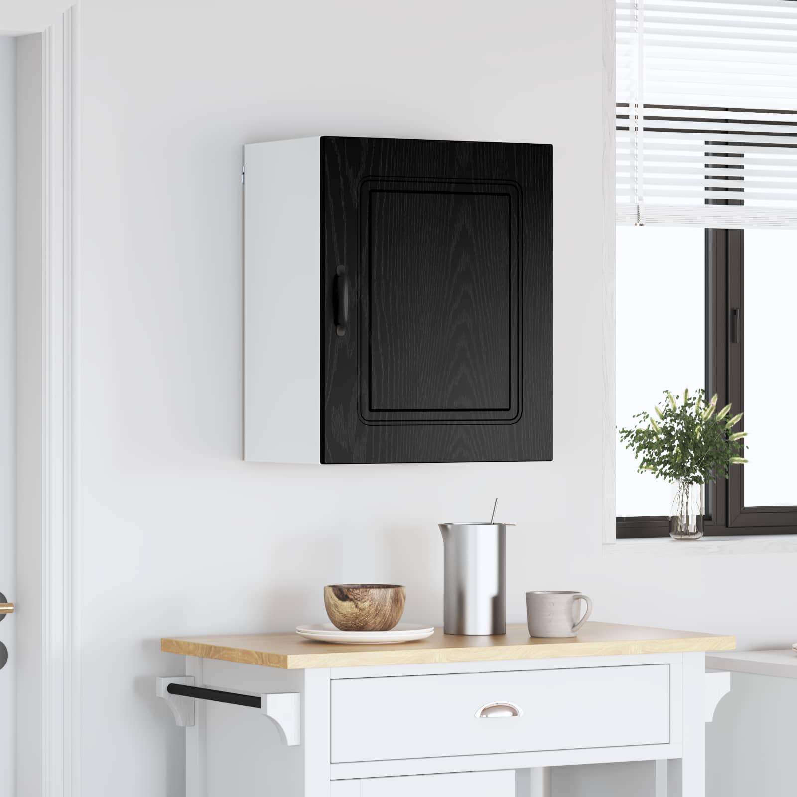 vidaXL Dishwasher Panel Kalmar Black Oak 50 x 31 x 60 cm 1