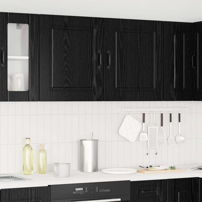 vidaXL Dishwasher Panel Kalmar Black Oak 50 x 31 x 60 cm 4