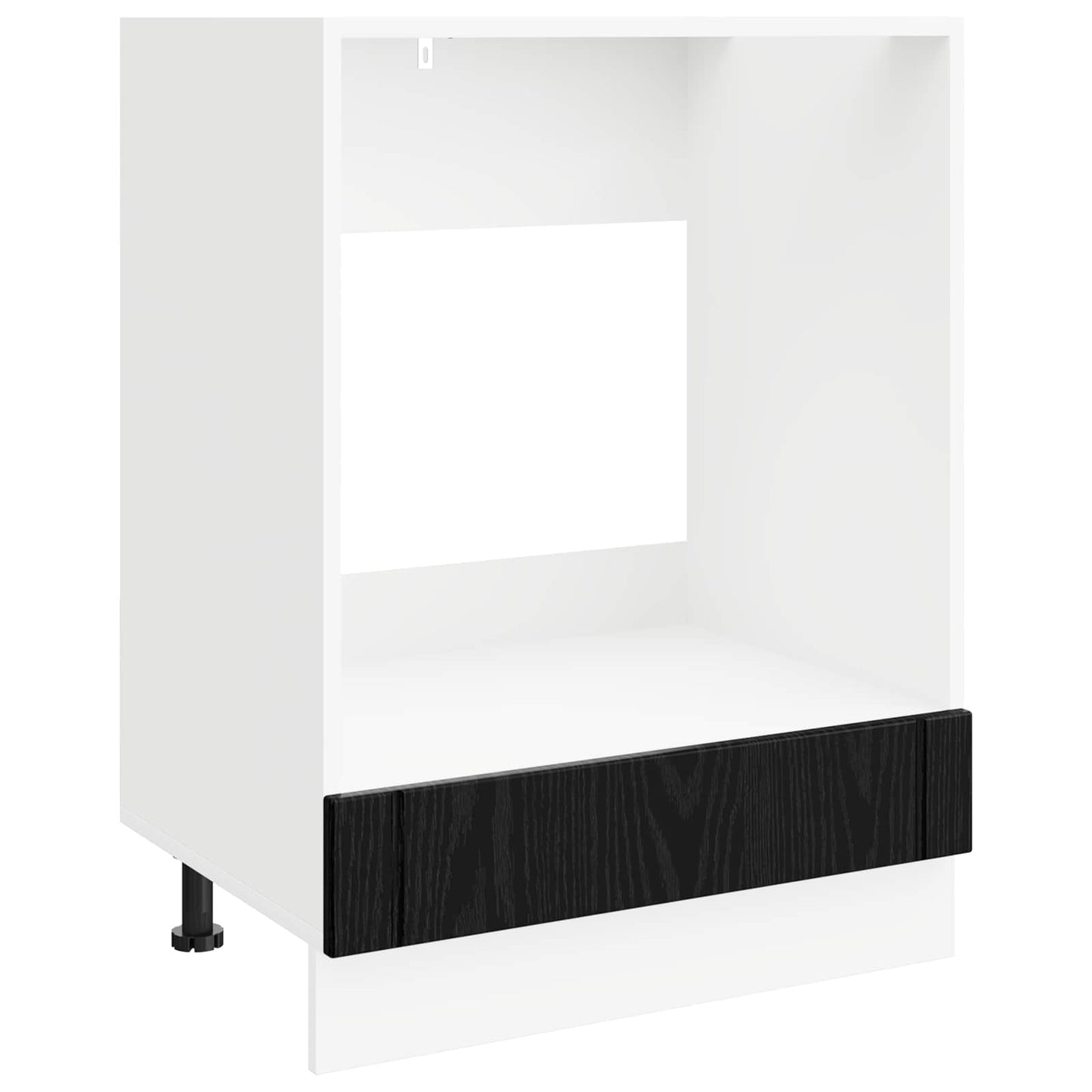 vidaXL Oven Cabinet LUCCA Black Oak 60 x 46 x 81.5 cm Engineered Wood 2