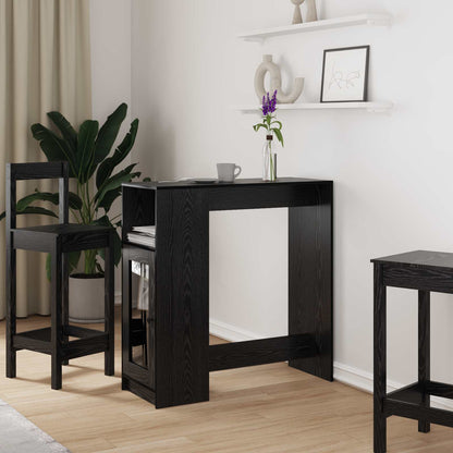 vidaXL Bar Table with Racks 101x40x103.5 cm Engineered Wood