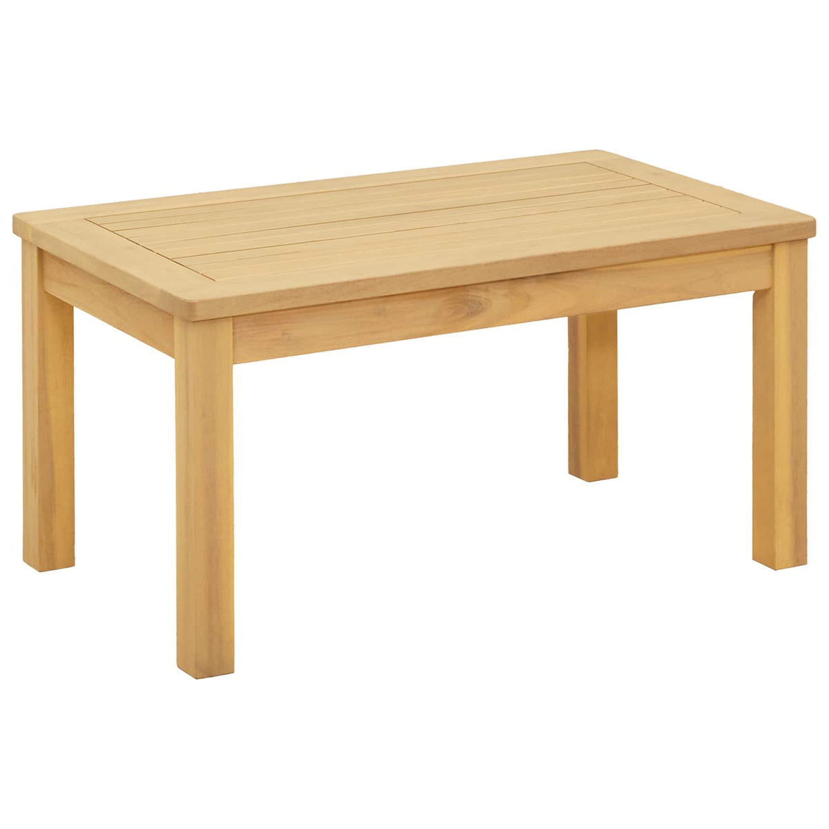 Coffee Table Solid Acacia Wood Light Acacia 70 cm 36 cm 40 cm