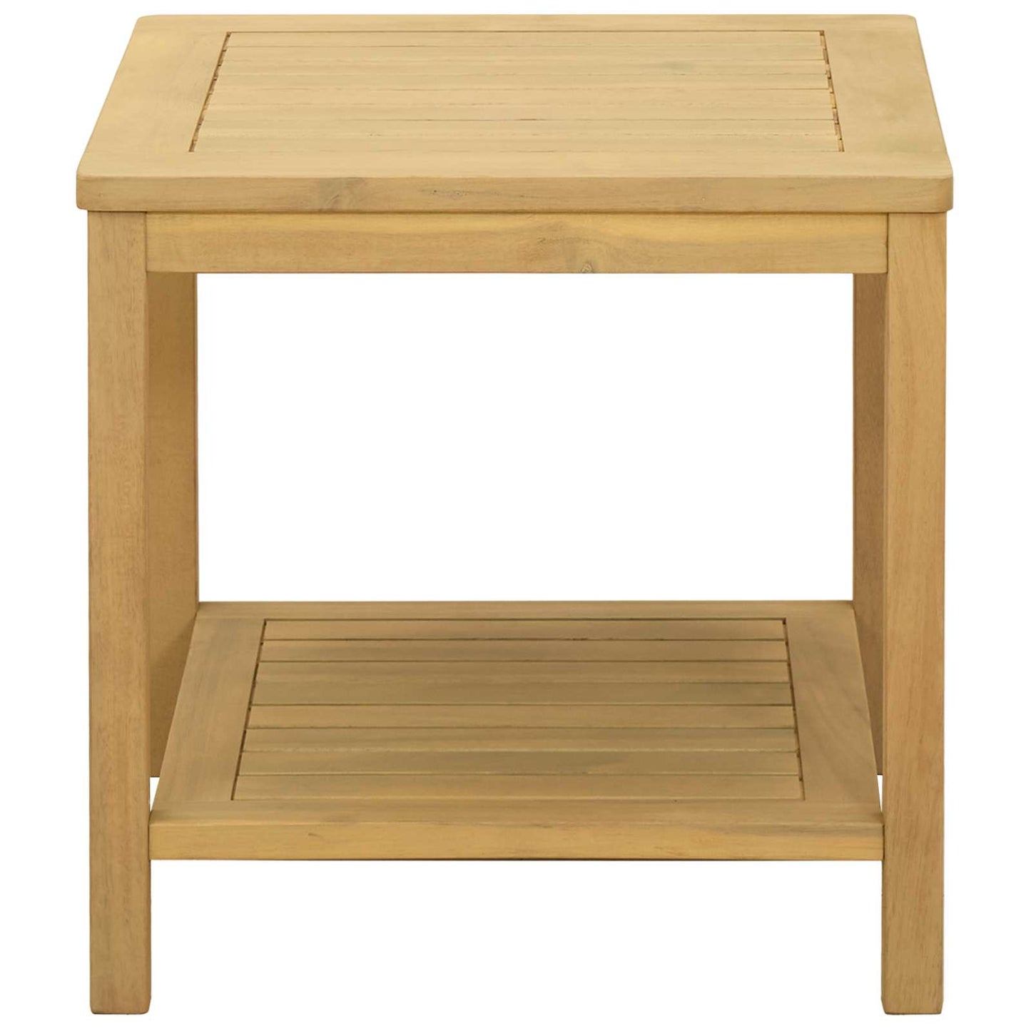 vidaXL Side Table Oil Natural 45 x 45 x 45 cm Solid Acacia Wood 4