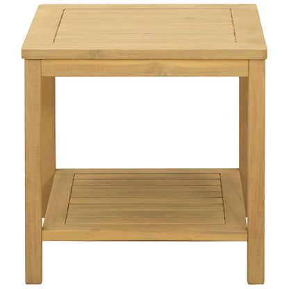 vidaXL Side Table Oil Natural 45 x 45 x 45 cm Solid Acacia Wood 4