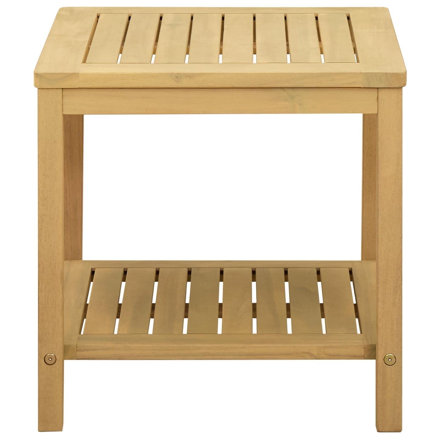 vidaXL Side Table Oil Natural 45 x 45 x 45 cm Solid Acacia Wood 5