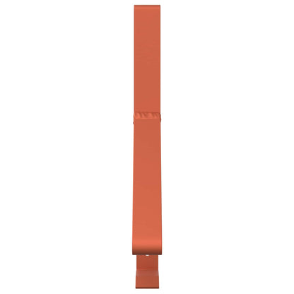 vidaXL Snow Guard Support 12 pcs Red 29.5 x 3 x 34.5 cm Steel 5