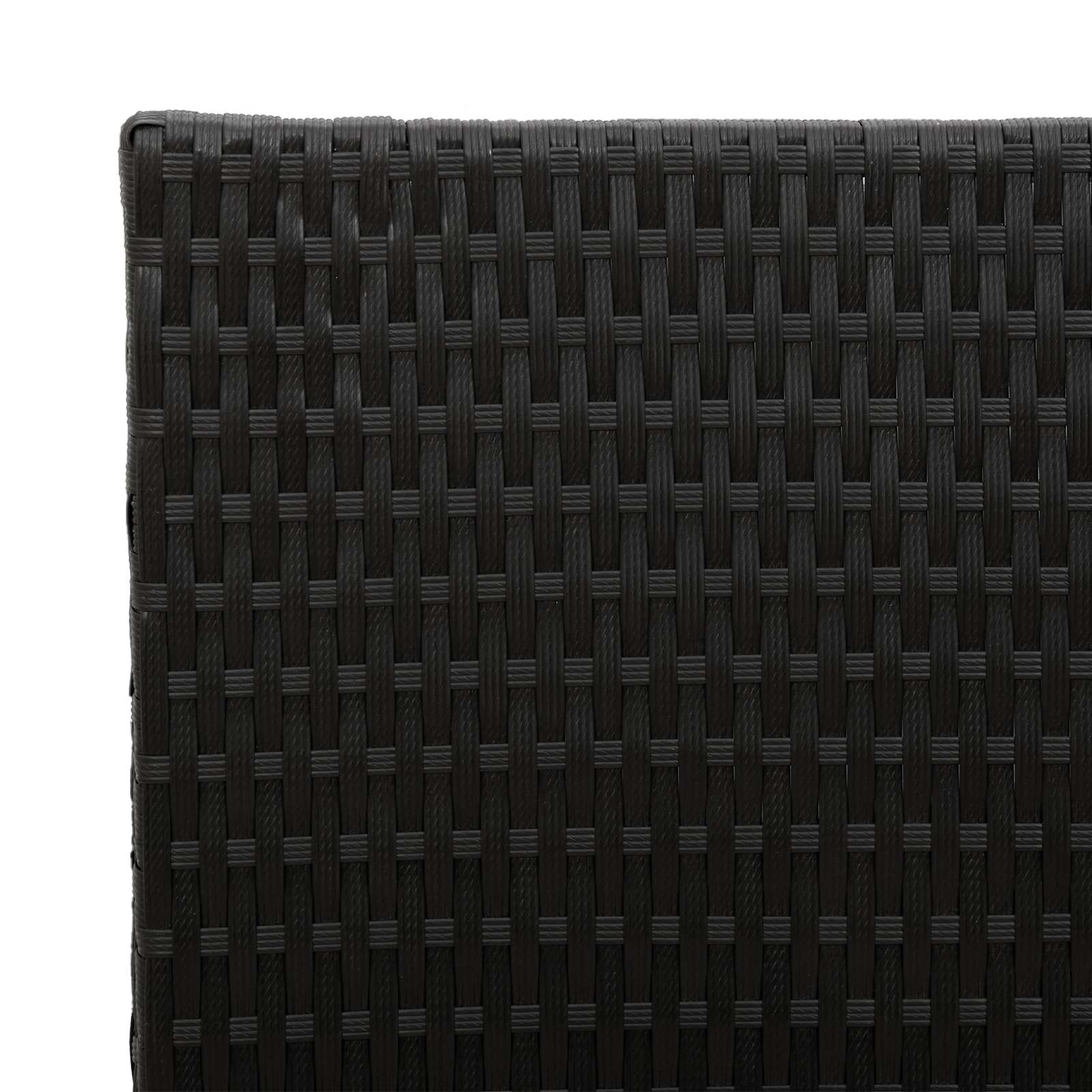 vidaXL Tall Planter Black 55 x 22 x 70 cm Poly Rattan 6