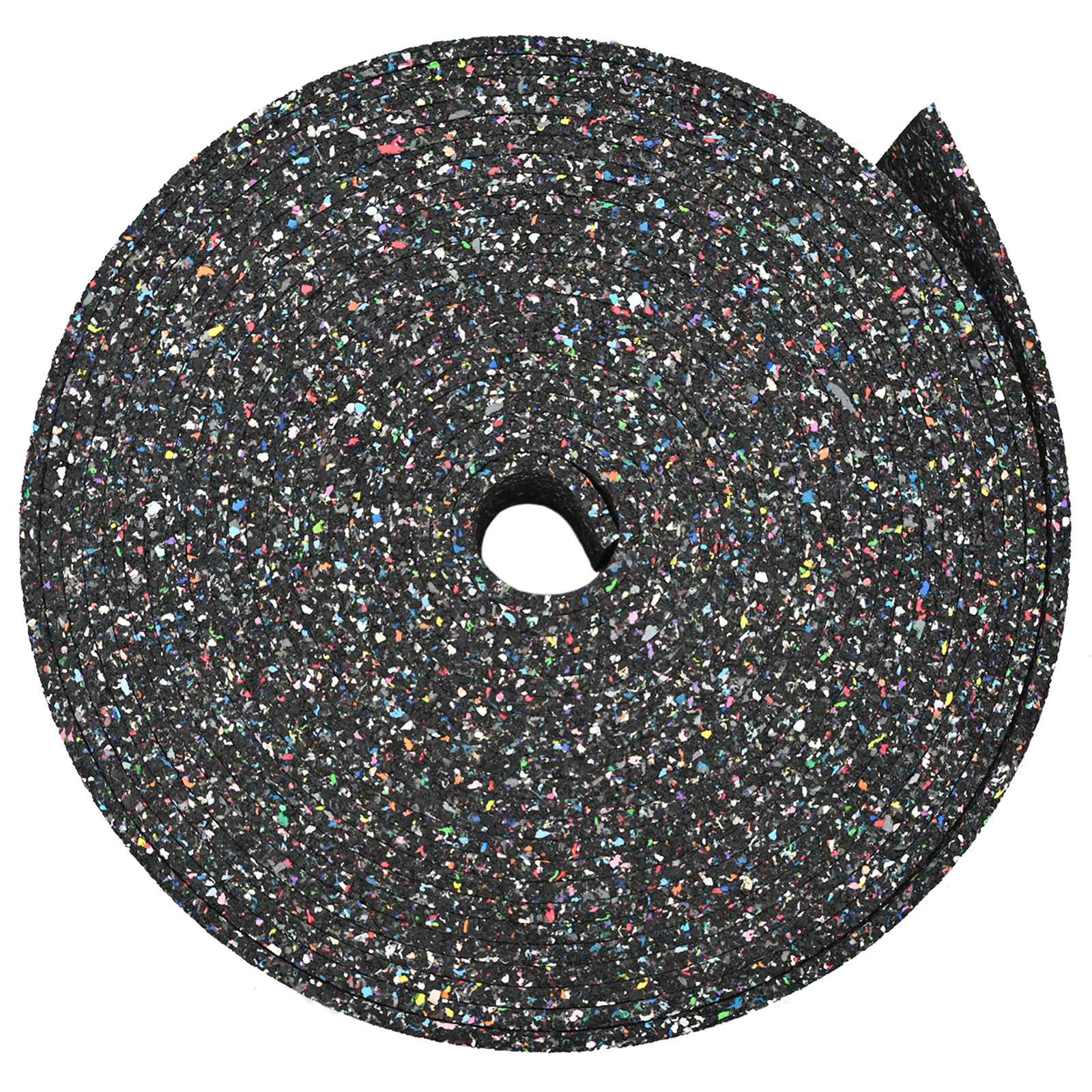 vidaXL Rubber Granulate Roll Black 2000 x 8 x 1 cm Rubber 6