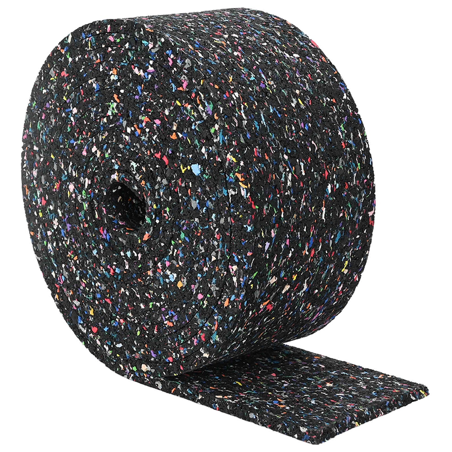 vidaXL Rubber Granulate Roll Black 2000 x 10 x 0.8 cm Rubber 2