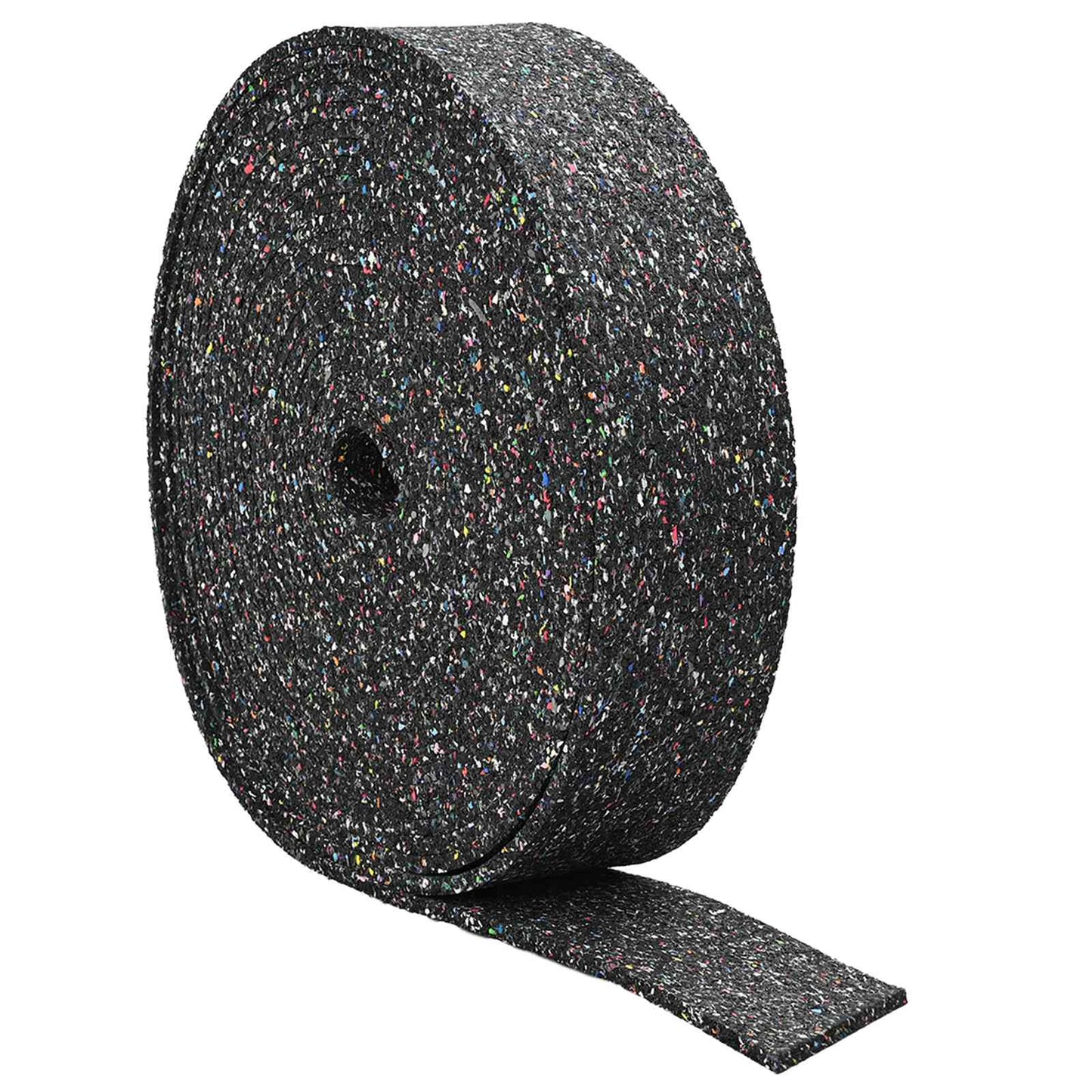 vidaXL Rubber Granulate Roll Black 2000 x 10 x 1 cm Rubber 2