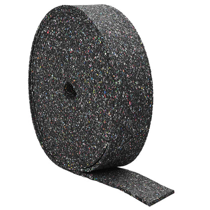 vidaXL Rubber Granulate Roll Black 2000 x 10 x 1 cm Rubber 2