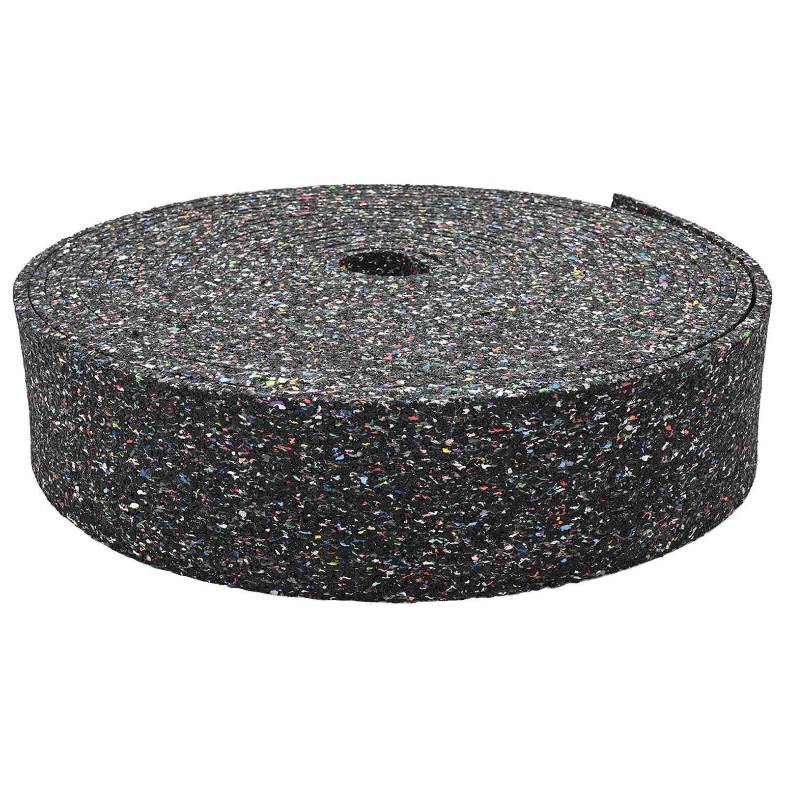 vidaXL Rubber Granulate Roll Black 2000 x 10 x 1 cm Rubber 6