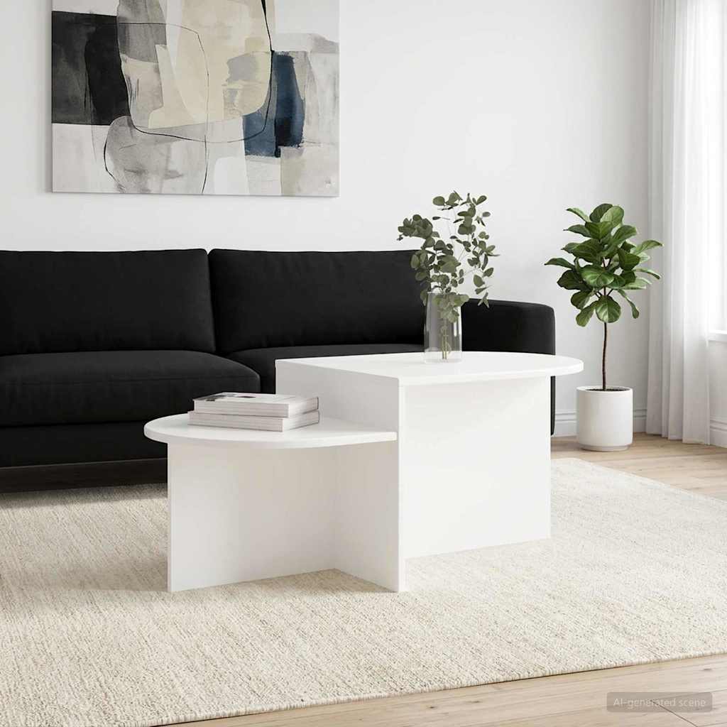 vidaXL Coffee Table White 100 x 50 x 40 cm Engineered Wood 1
