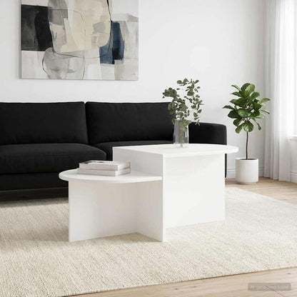 vidaXL Coffee Table White 100 x 50 x 40 cm Engineered Wood 1
