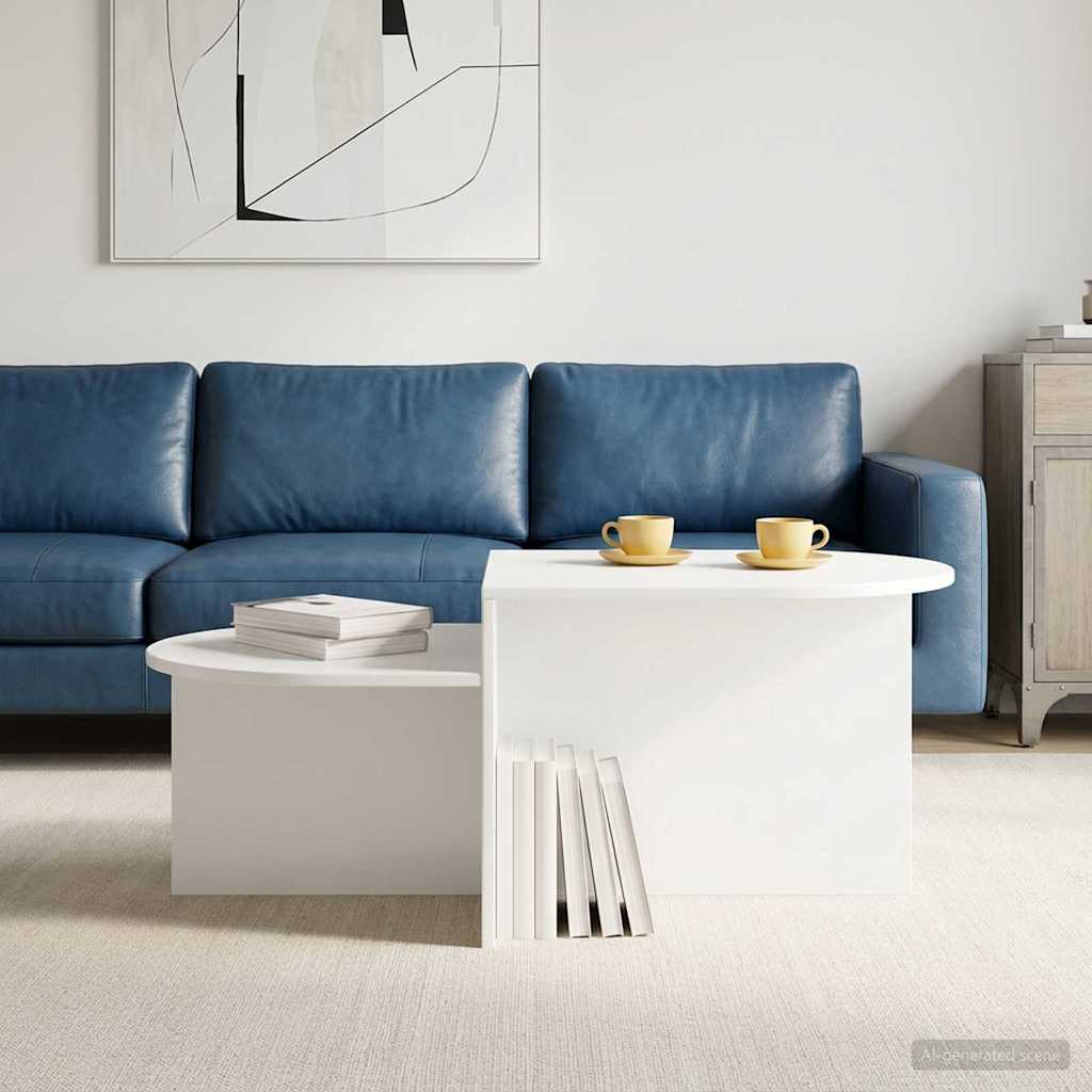 vidaXL Coffee Table White 100 x 50 x 40 cm Engineered Wood 4