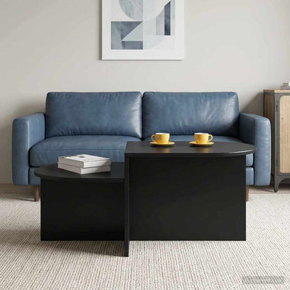 vidaXL Coffee Table Black Oak 100 x 50 x 40 cm Engineered Wood 1