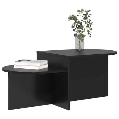 vidaXL Coffee Table Black Oak 100 x 50 x 40 cm Engineered Wood 3
