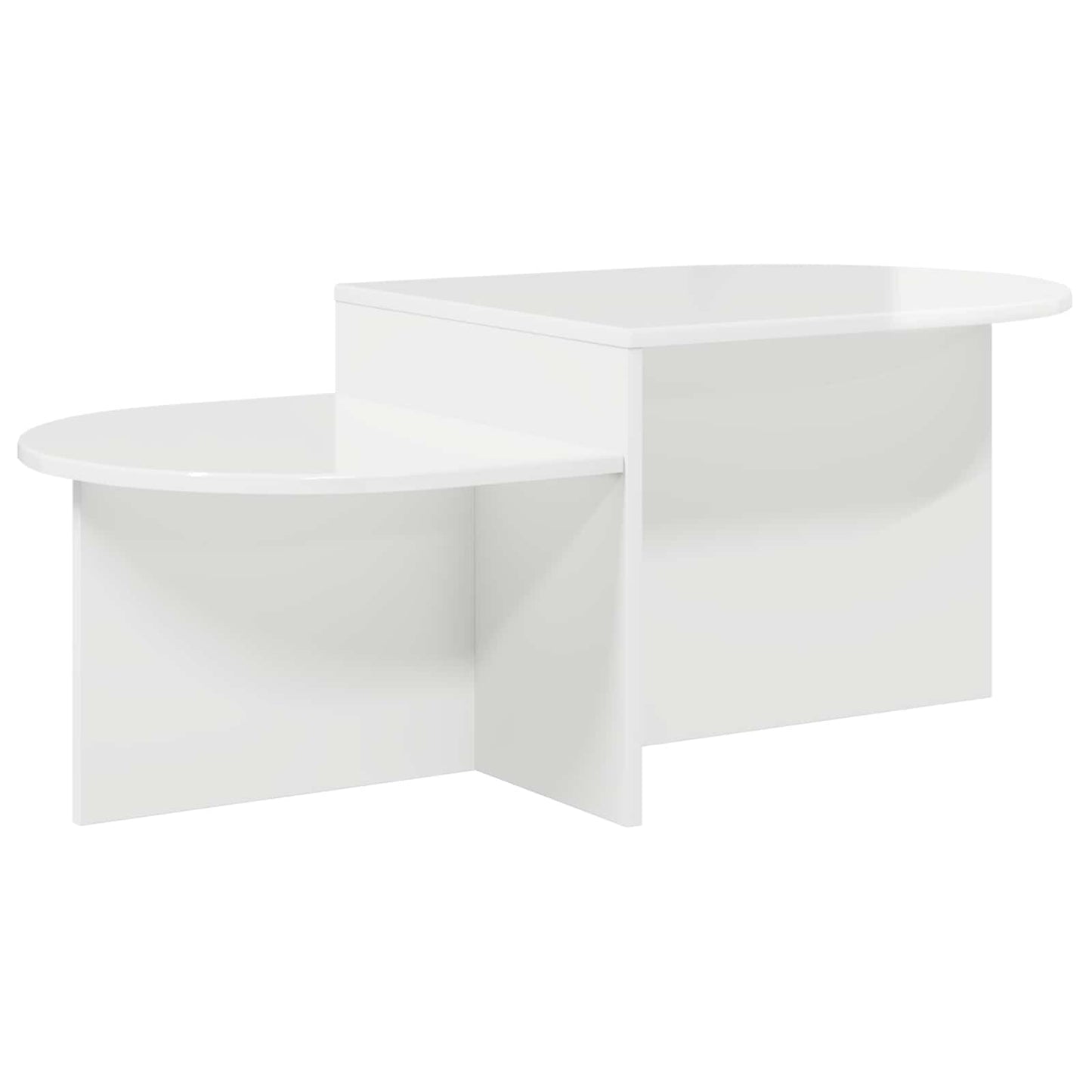 vidaXL Coffee Table High Gloss White 100 x 50 x 40 cm Engineered Wood 2