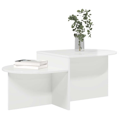 vidaXL Coffee Table High Gloss White 100 x 50 x 40 cm Engineered Wood 3