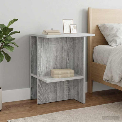 vidaXL Coffee Table 2 pcs Grey Sonoma 40 x 30 x 49 cm Engineered Wood 4
