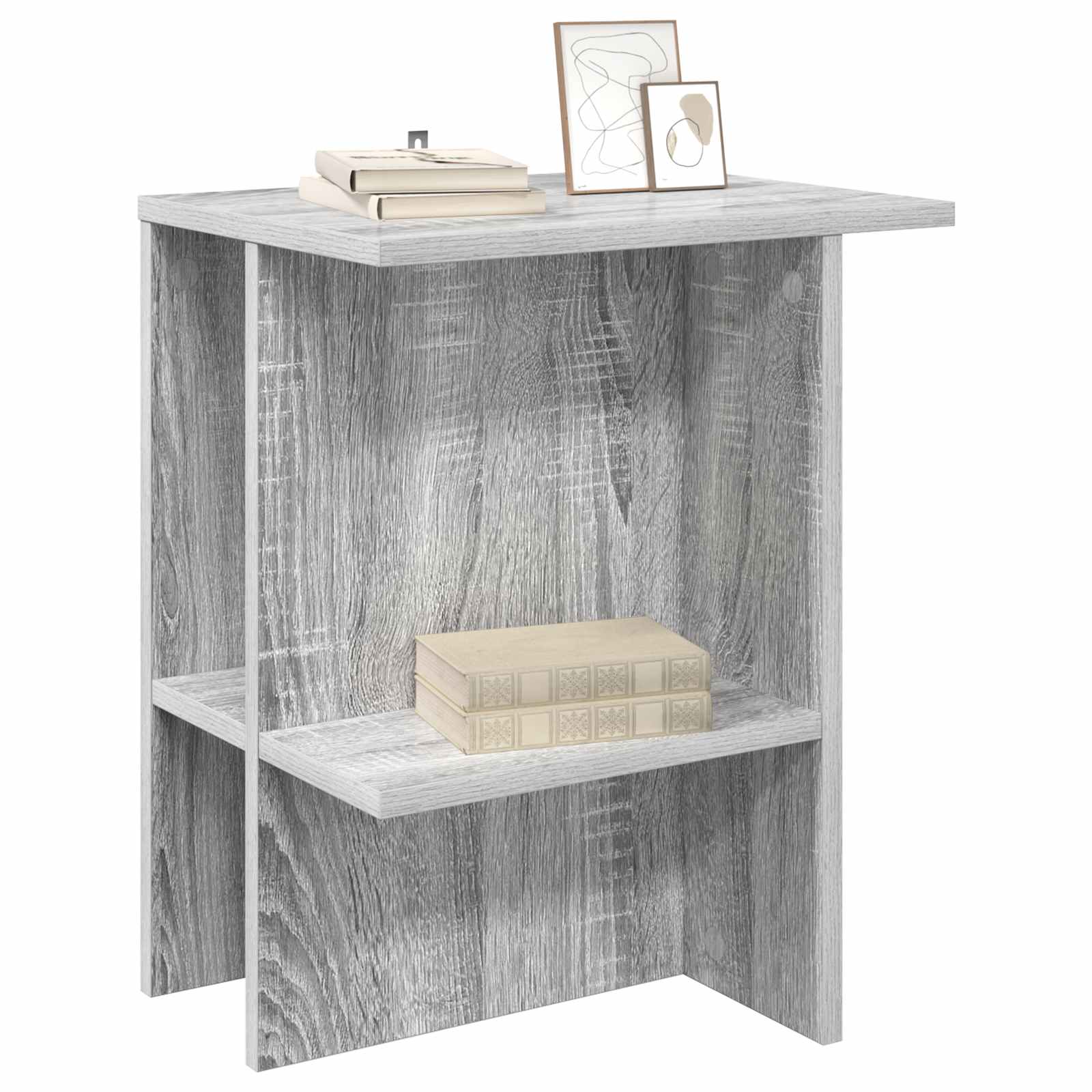 vidaXL Coffee Table 2 pcs Grey Sonoma 40 x 30 x 49 cm Engineered Wood 3