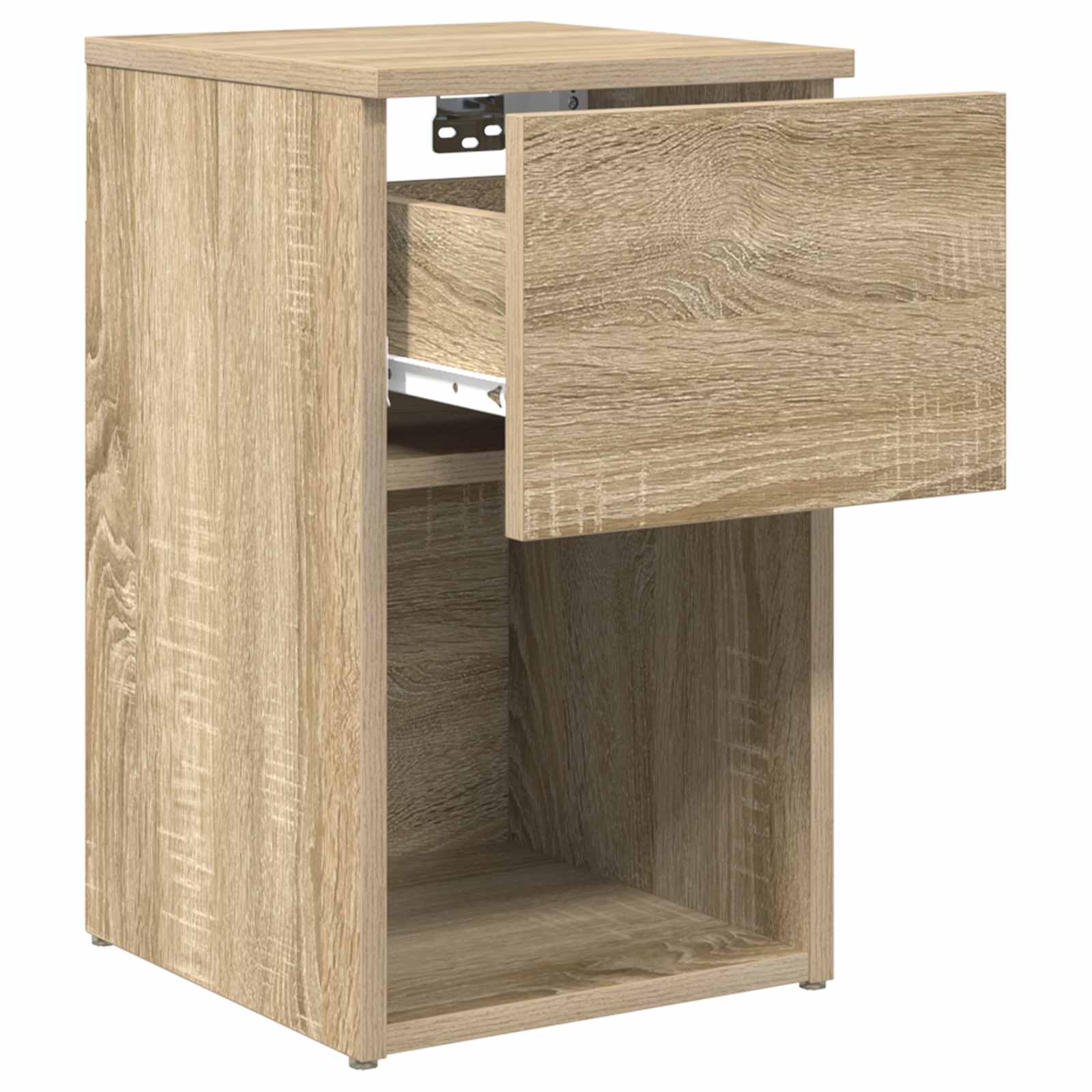 vidaXL Bed Cabinet 2 pcs Sonoma Oak 29 x 31.5 x 49 cm Engineered Wood 6