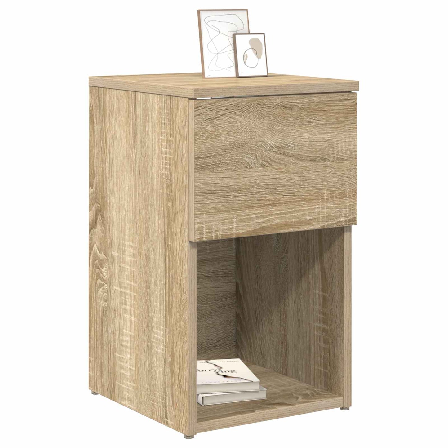 vidaXL Bed Cabinet 2 pcs Sonoma Oak 29 x 31.5 x 49 cm Engineered Wood 3