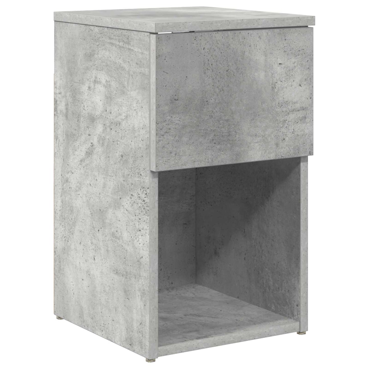 vidaXL Bed Cabinet 2 pcs Concrete Grey 29 x 31.5 x 49 cm 5