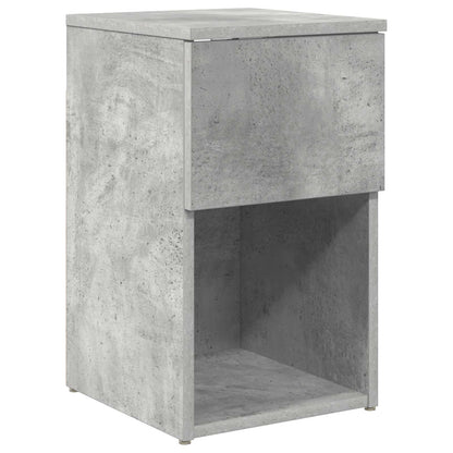 vidaXL Bed Cabinet 2 pcs Concrete Grey 29 x 31.5 x 49 cm 5